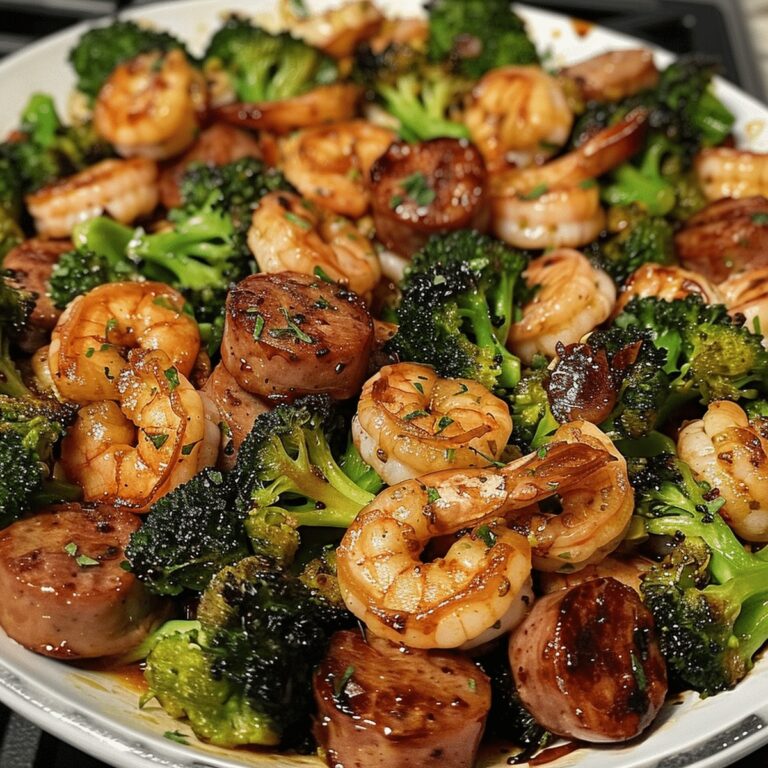 Effortless Honey Garlic Shrimp, Sausage & Broccoli Recipe