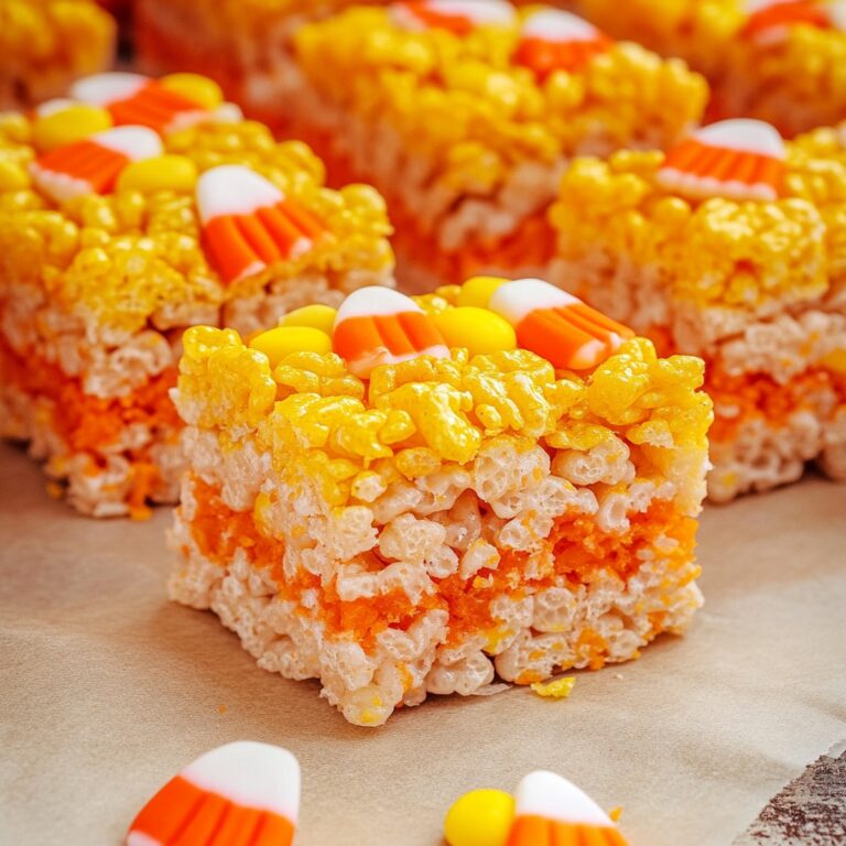 Candy Corn Rice Krispie Treats Recipe