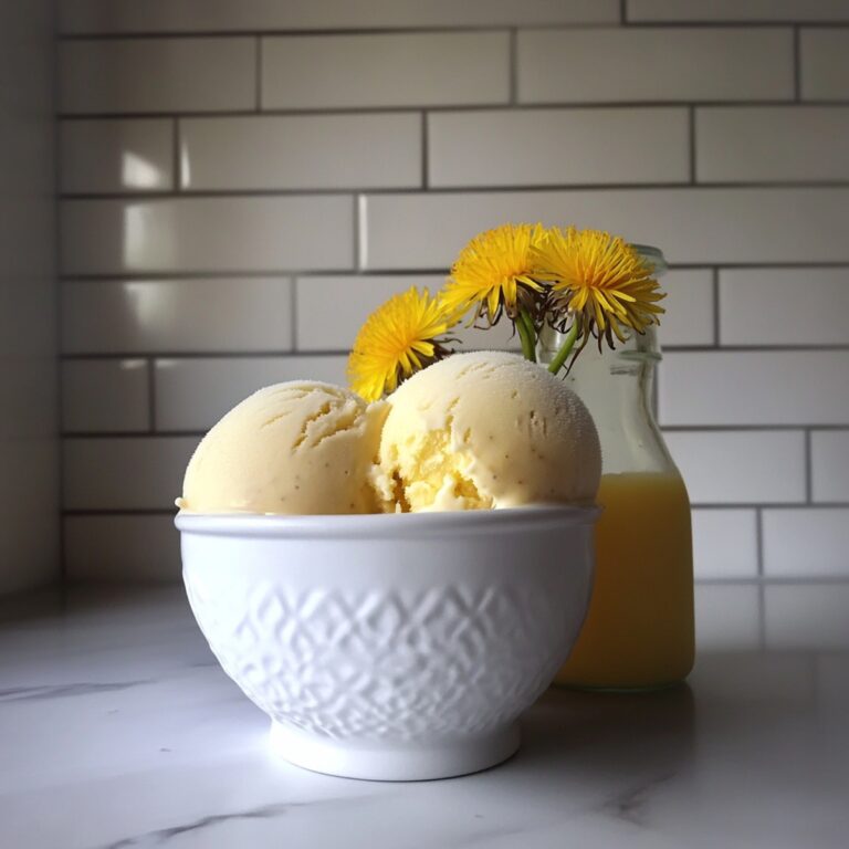 Dandelion & Honey Ice Cream Recipe