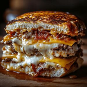 Crispy Bacon Lasagna Burger Recipe