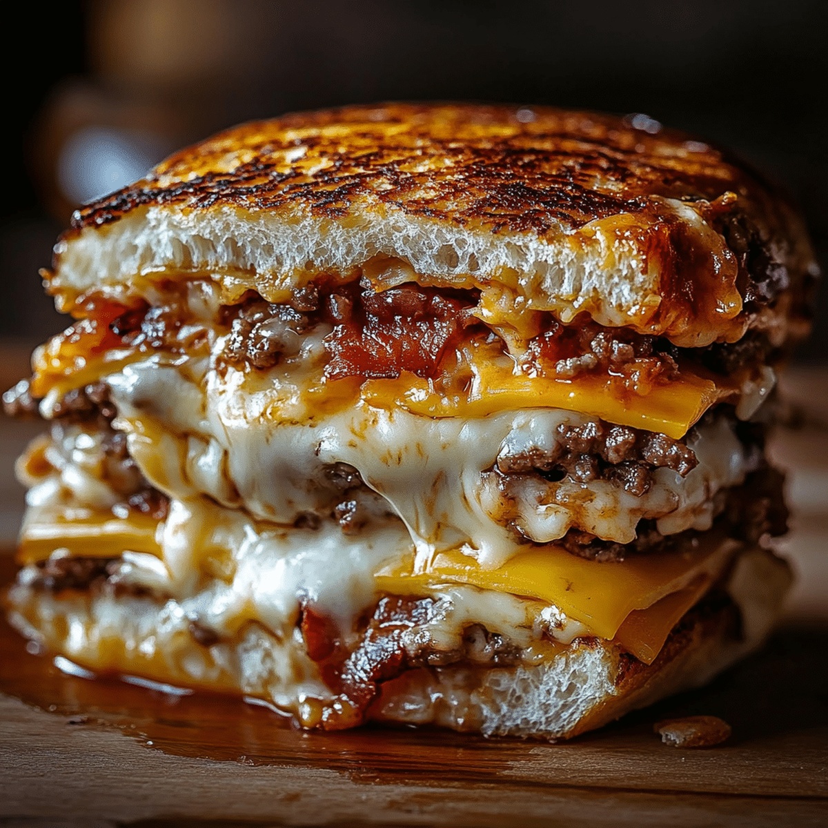 Crispy Bacon Lasagna Burger Recipe