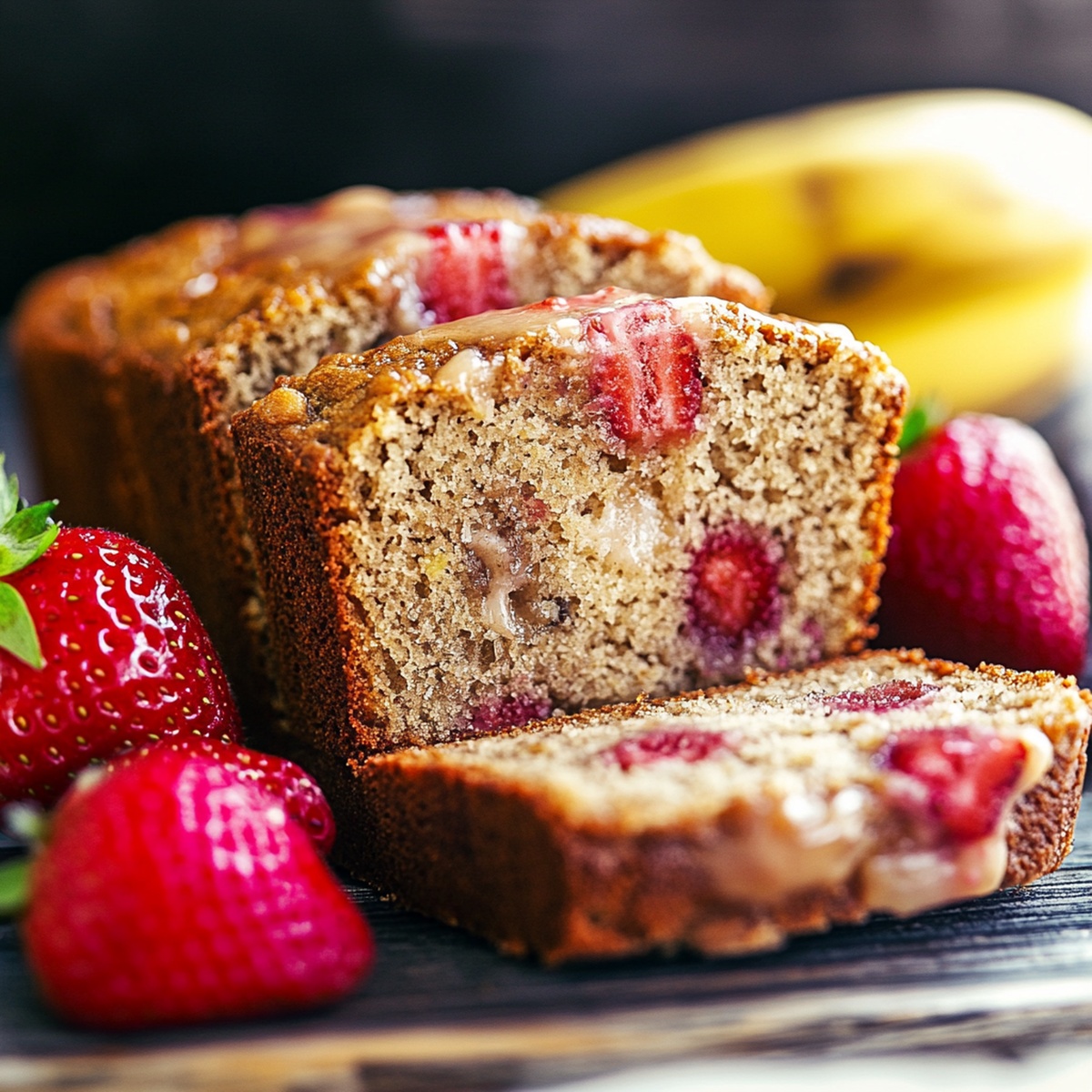 Strawberry Banana Bread Recipe