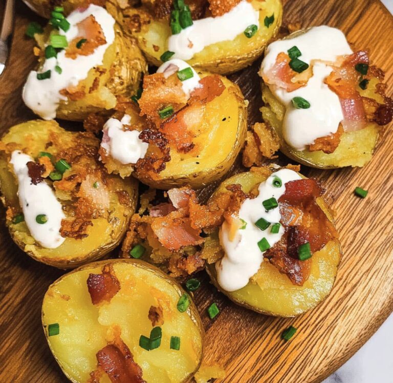 Crispy Blackstone Loaded Smashed Potatoes Recipe