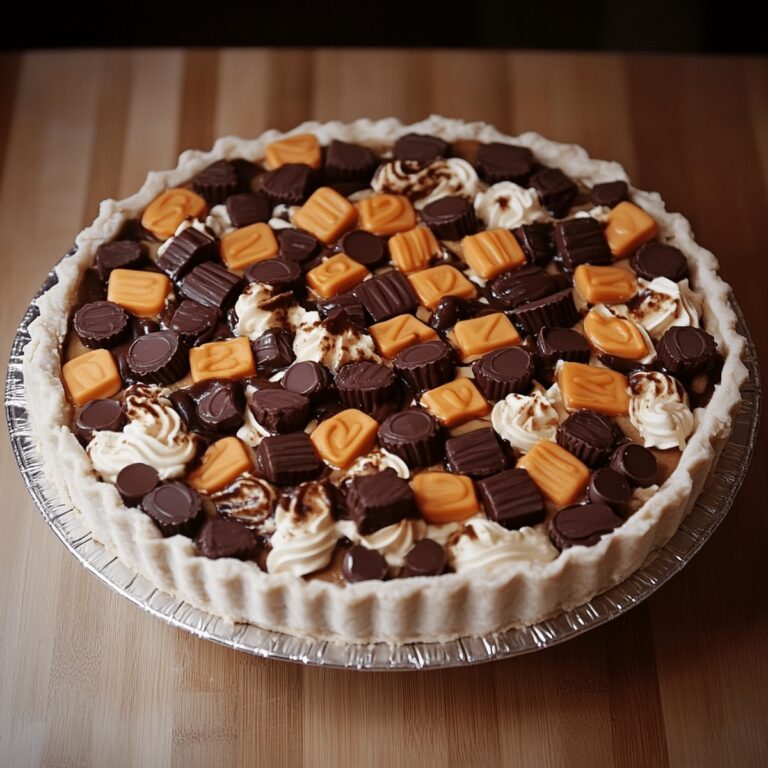 Decadent Reeses Peanut Butter Cup Pie Recipe