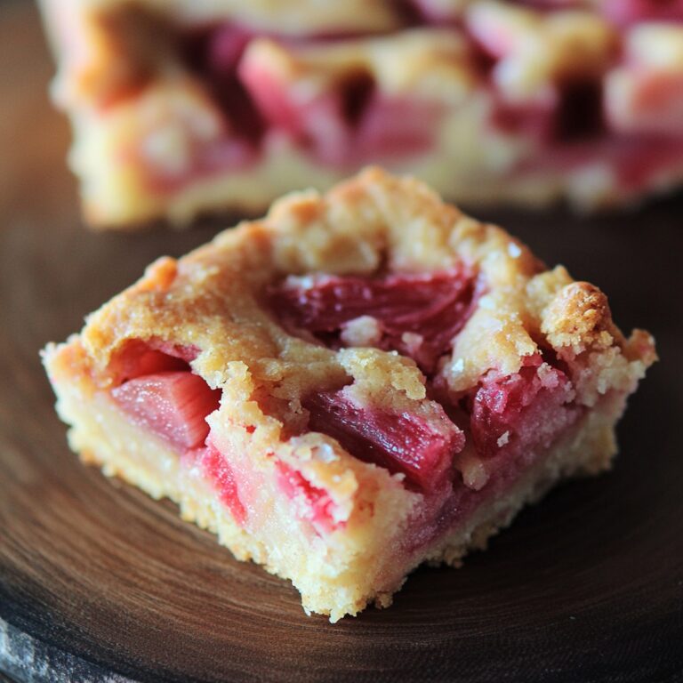 Incredible Rhubarb Dream Bars Recipe