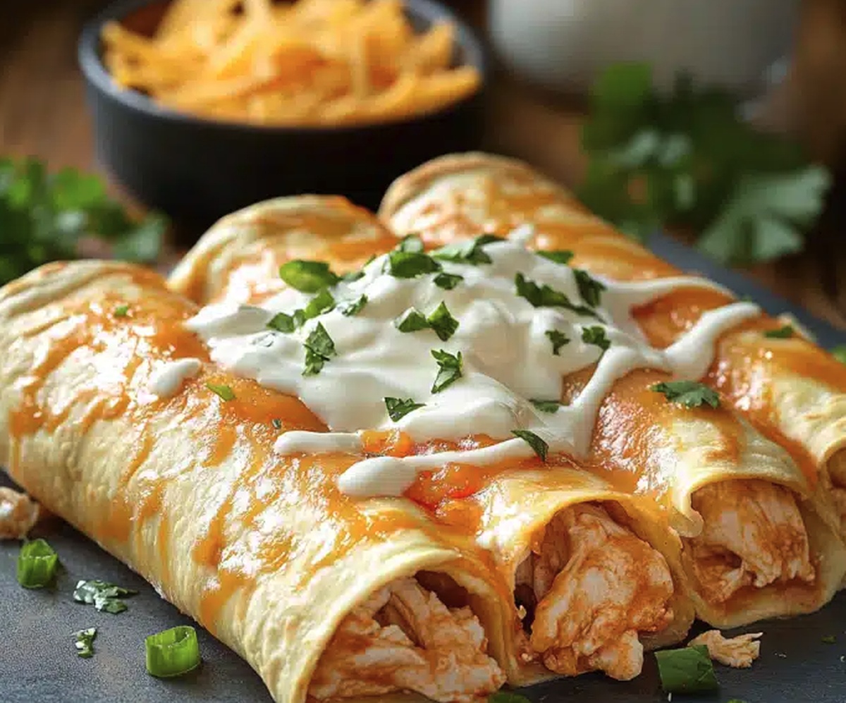 Baked Chicken Chimichangas Recipe
