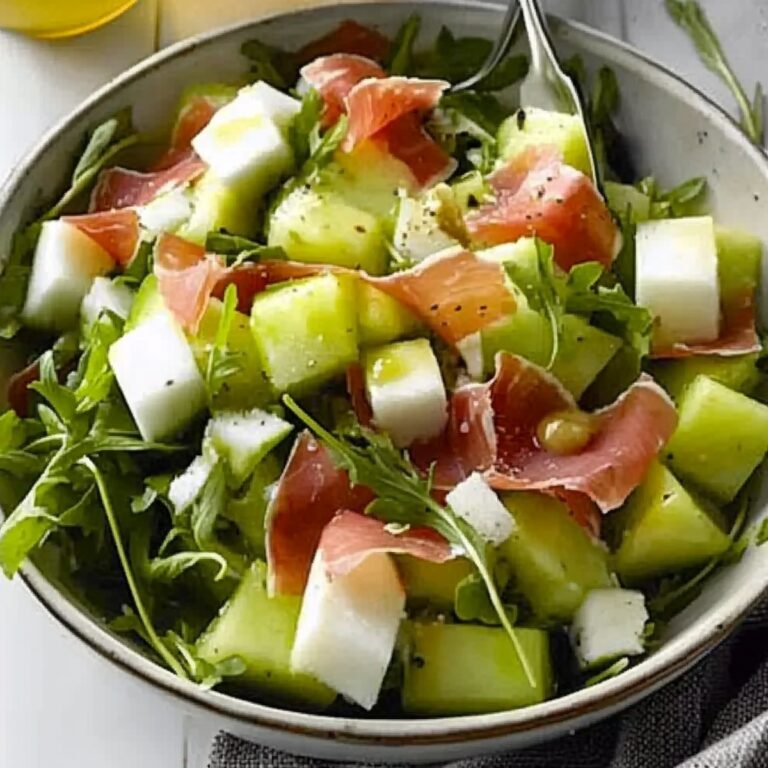 Crisp Honeydew & Prosciutto Salad Recipe