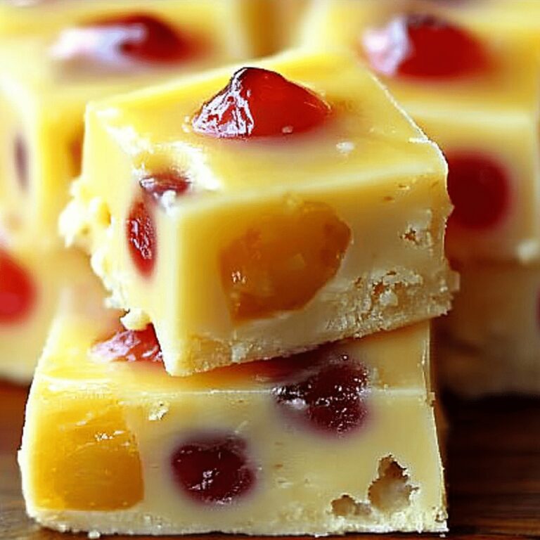 Gooey Pineapple Upside Down Cake Fudge Recipe