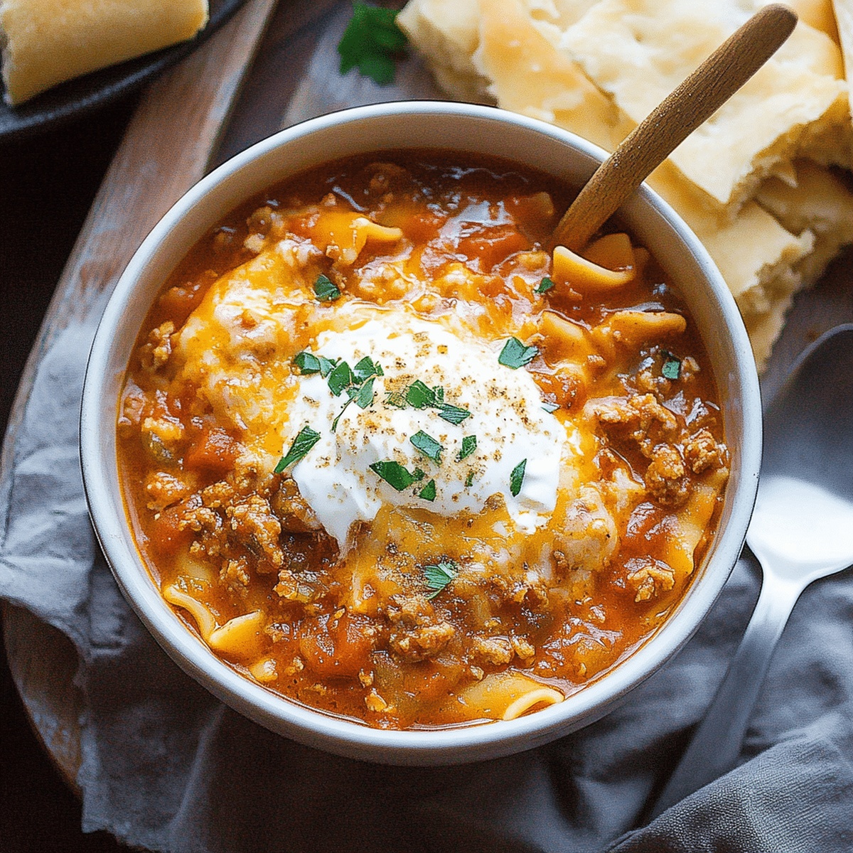 Hearty Lasagna Soup Recipe