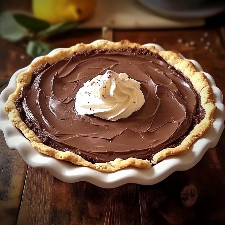 Classic Chocolate Cream Pie Recipe
