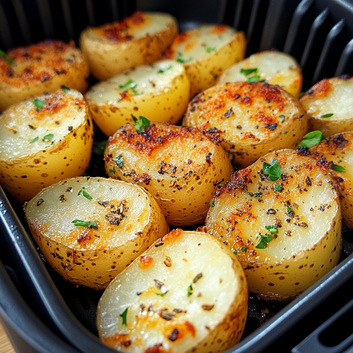 Air Fryer Sliced Potatoes Recipe