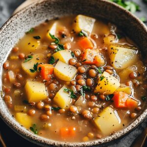 Comforting Lentil And Potato Soup Recipe