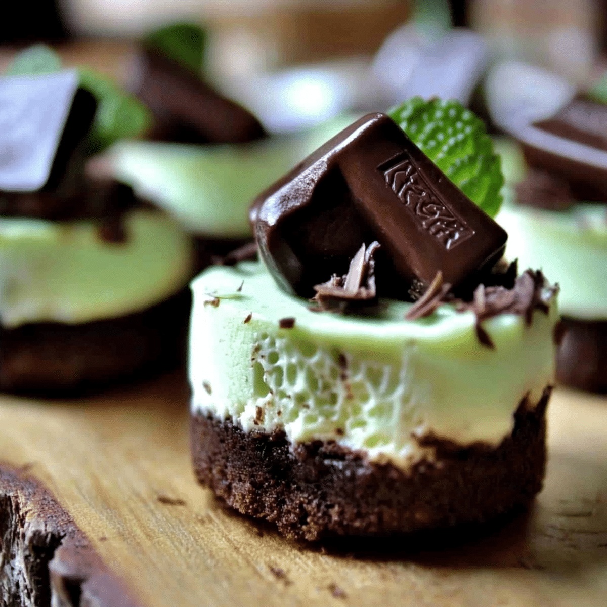 Elegant Andes Mint Mini Cheesecakes Recipe