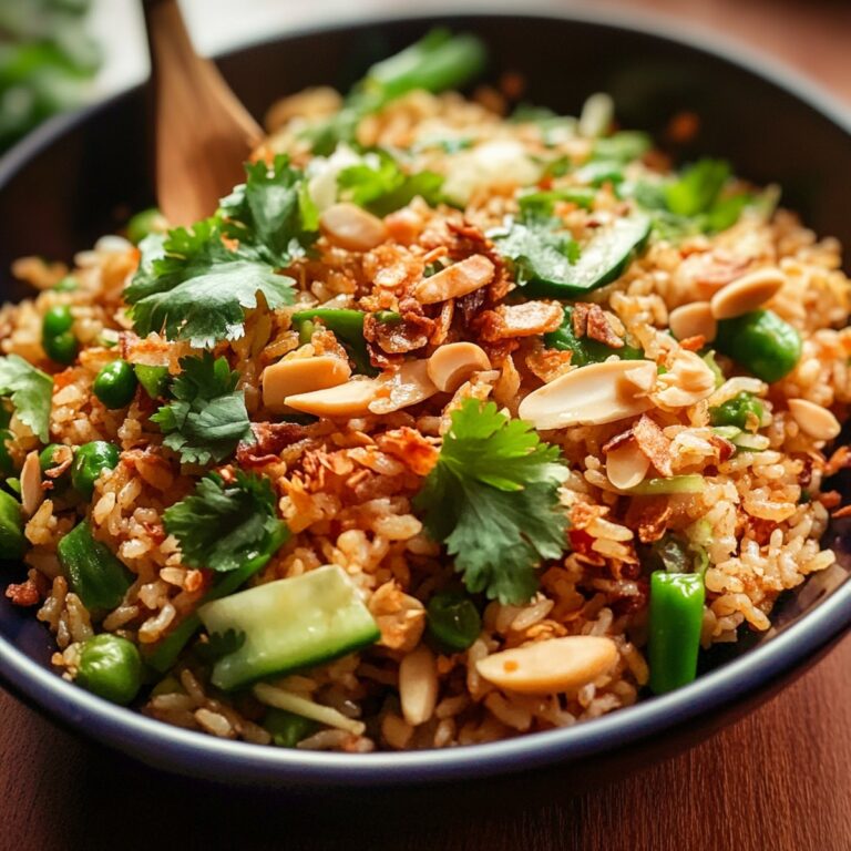 Crunchy Satay Crispy Rice Salad Recipe