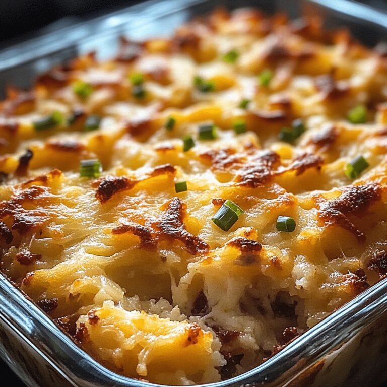 Cheesy Cream Cheese Hashbrown Casserole Recipe
