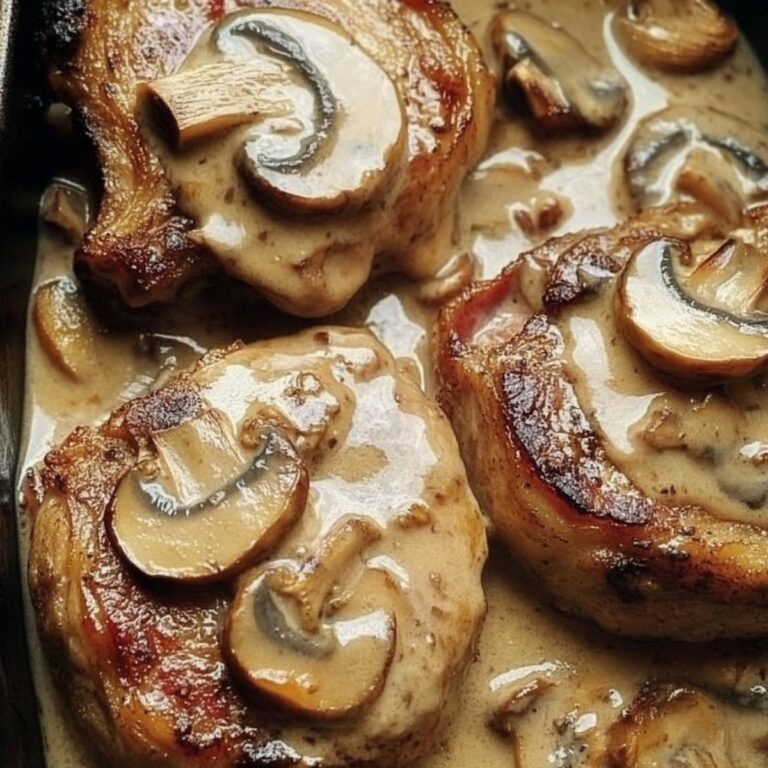 Bacon Mushroom Pork Chops Recipe
