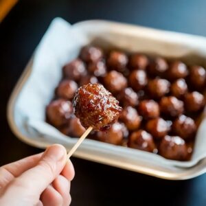 Traeger Smoked Grape Jelly Meatballs Recipe