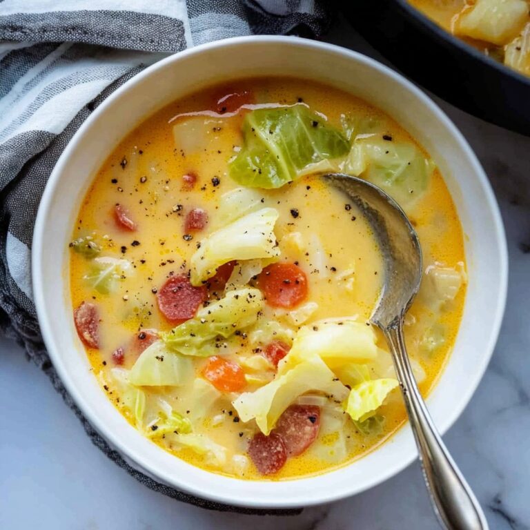 Cheesy Keto Cabbage Soup Recipe
