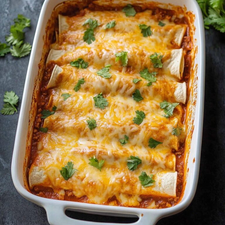 Easy Ground Beef Enchiladas Recipe