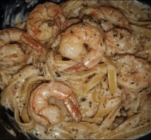 Spaghetti With Shrimp In Cream Sauce Recipe