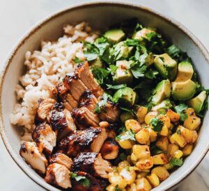 Honey Chipotle Chicken Rice Bowls Recipe