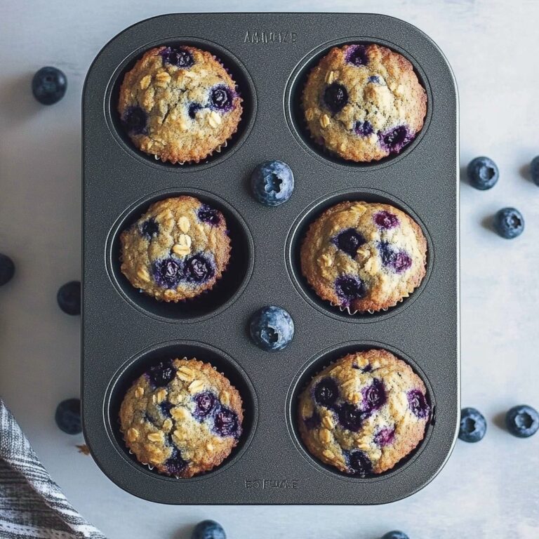 Healthy Blueberry Oatmeal Muffins Recipe