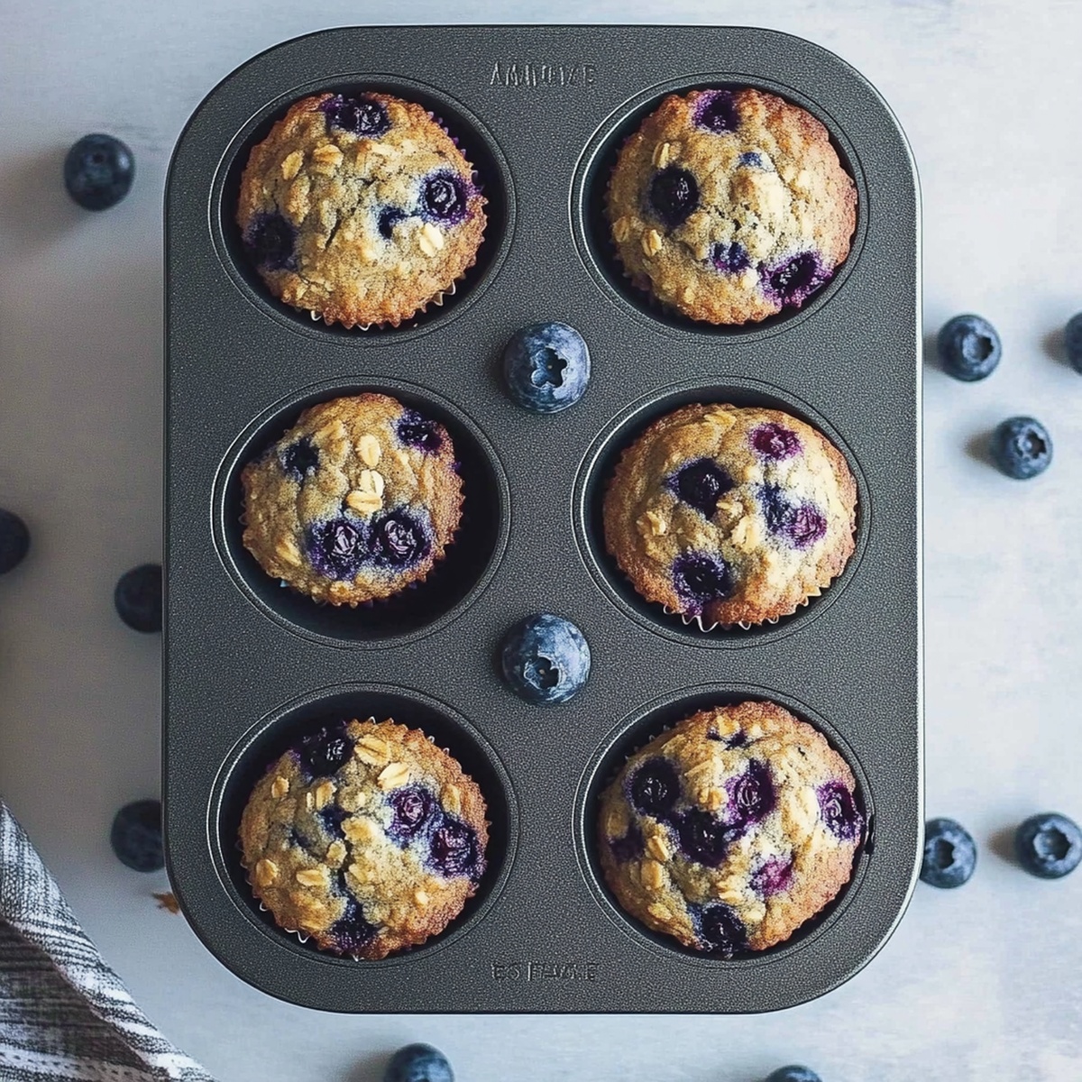 Healthy Blueberry Oatmeal Muffins Recipe
