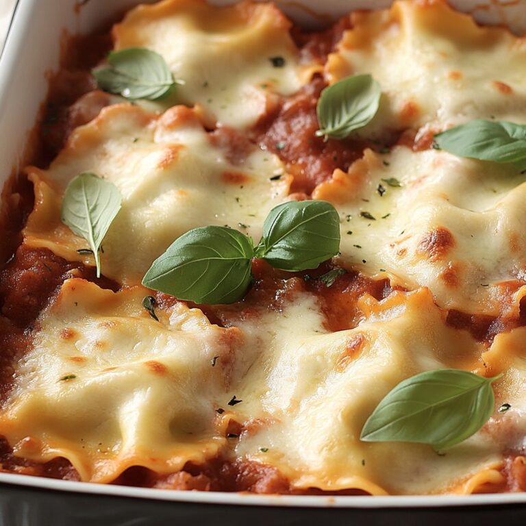 Easy Cheesy Baked Ravioli Recipe