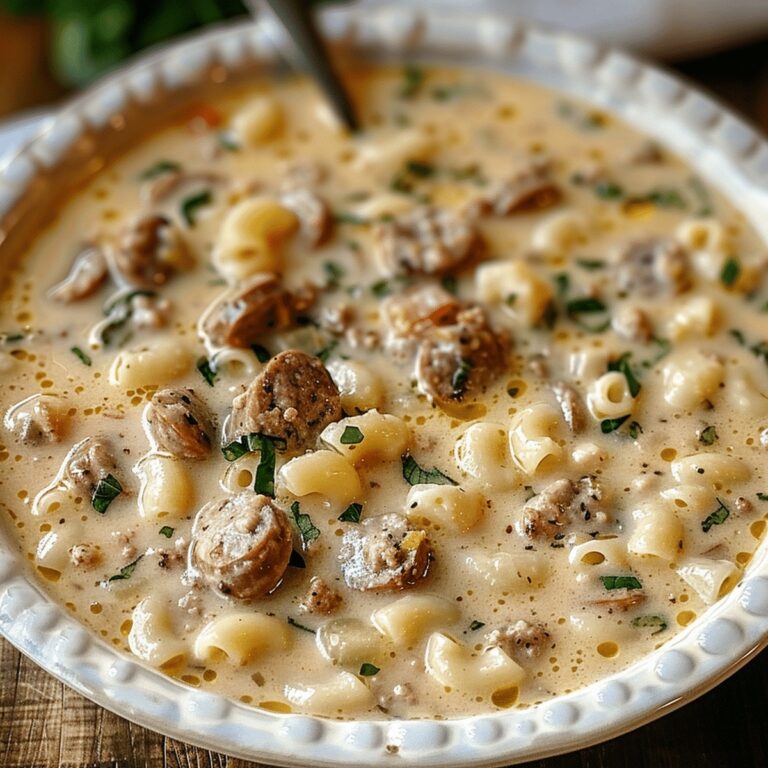 Hearty Parmesan Italian Sausage Ditalini Soup Recipe