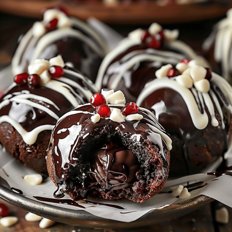 Decadent Black Forest Cookie Dough Brownie Bombs Recipe