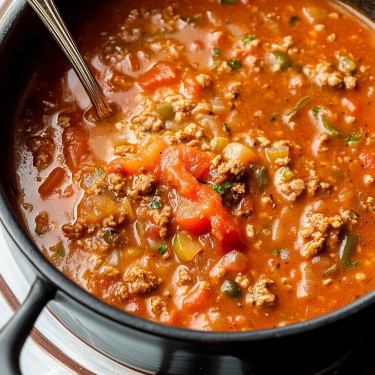 Easy Stuffed Pepper Soup Recipe