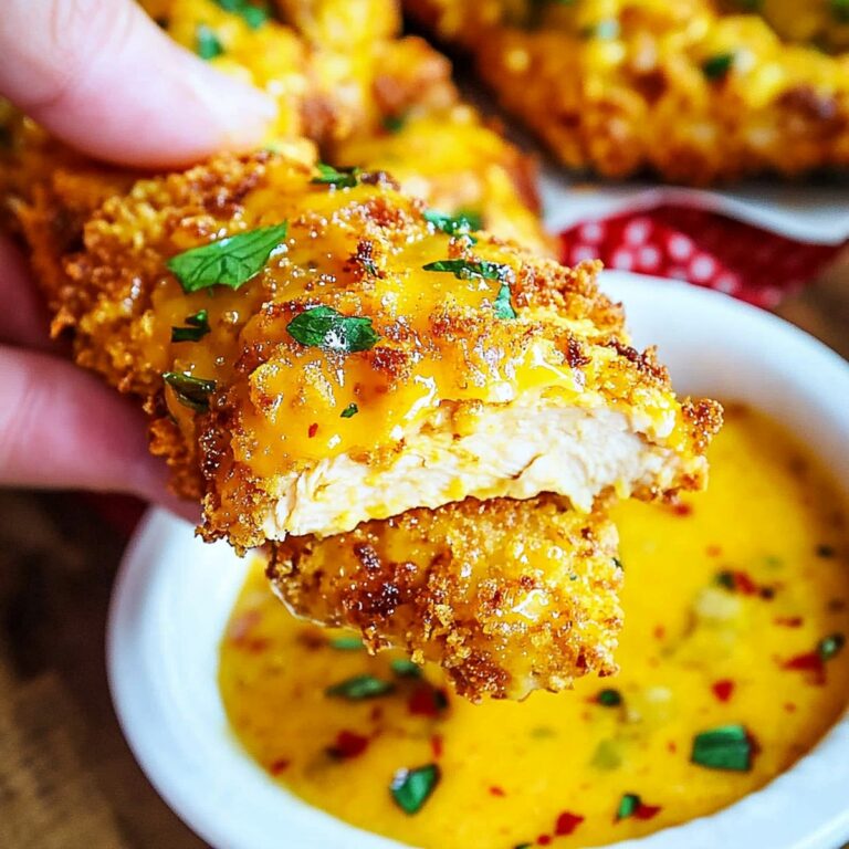 Crispy Baked Cheddar Dijon Chicken Tenders Recipe