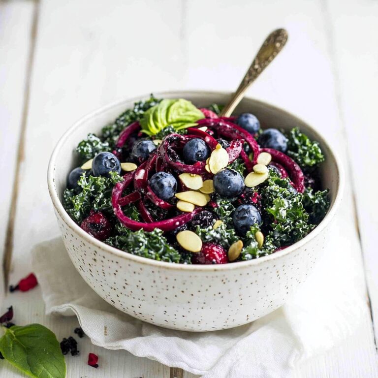 Vibrant Kale Blueberry Salad Recipe