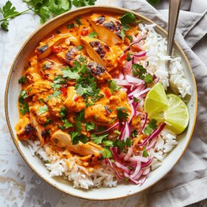 Tropical Coconut Chicken Rice Bowl Recipe