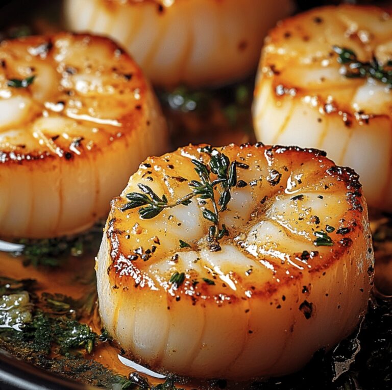 Garlic Butter Baked Scallops Recipe