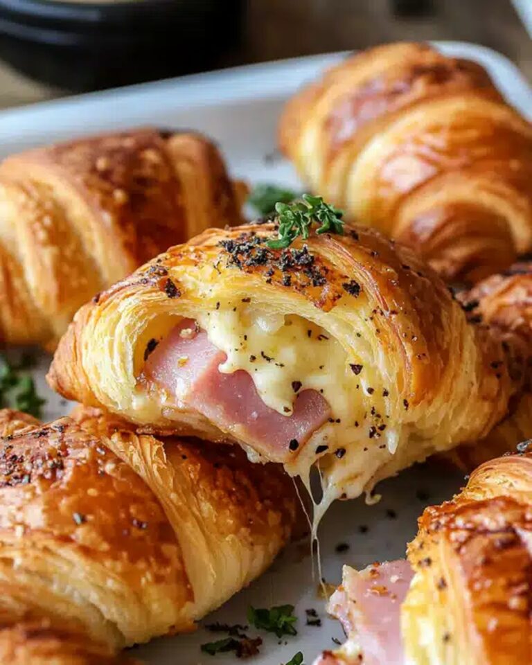 Effortless Baked Ham And Cheese Croissants Recipe