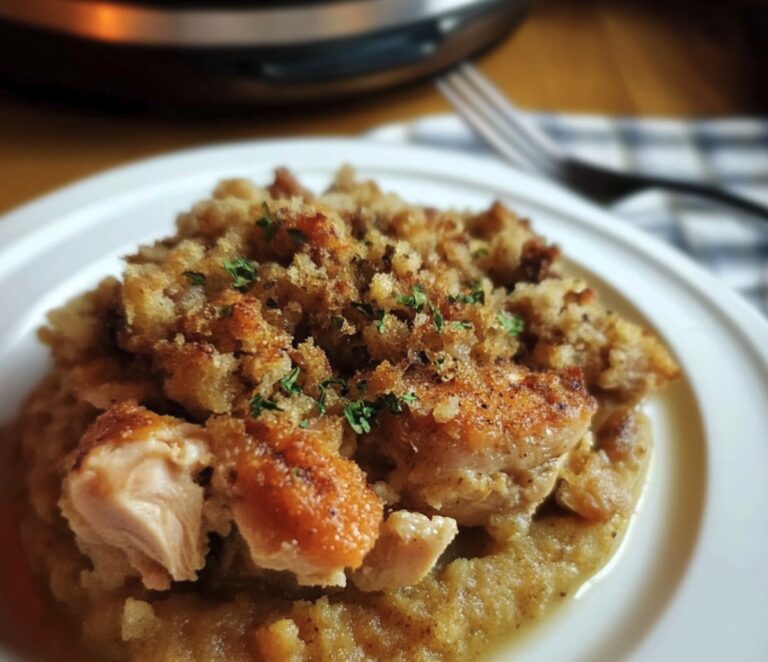 Hearty Slow Cooker Chicken And Stuffing Recipe