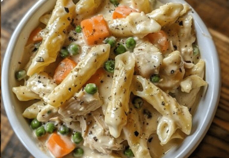 Hearty Chicken Pot Pie Pasta Recipe