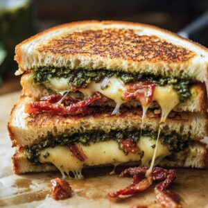 Sun-Dried Tomato Bacon Pesto Grilled Cheese Recipe