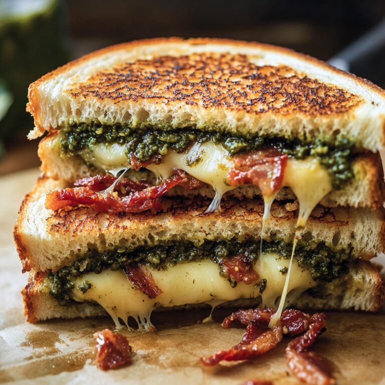 Sun-Dried Tomato Bacon Pesto Grilled Cheese Recipe