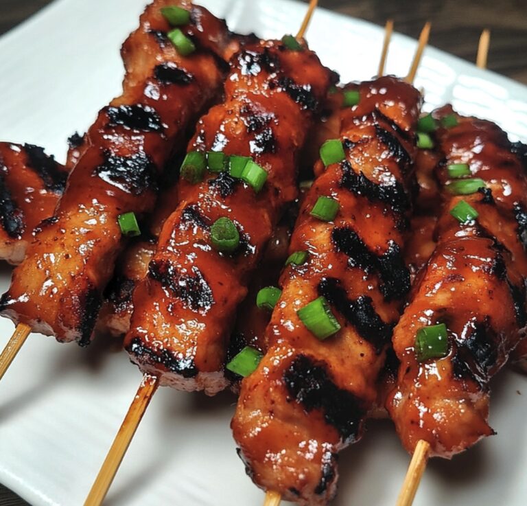 Sizzling BBQ Pork Skewers With Filipino BBQ Marinade Recipe