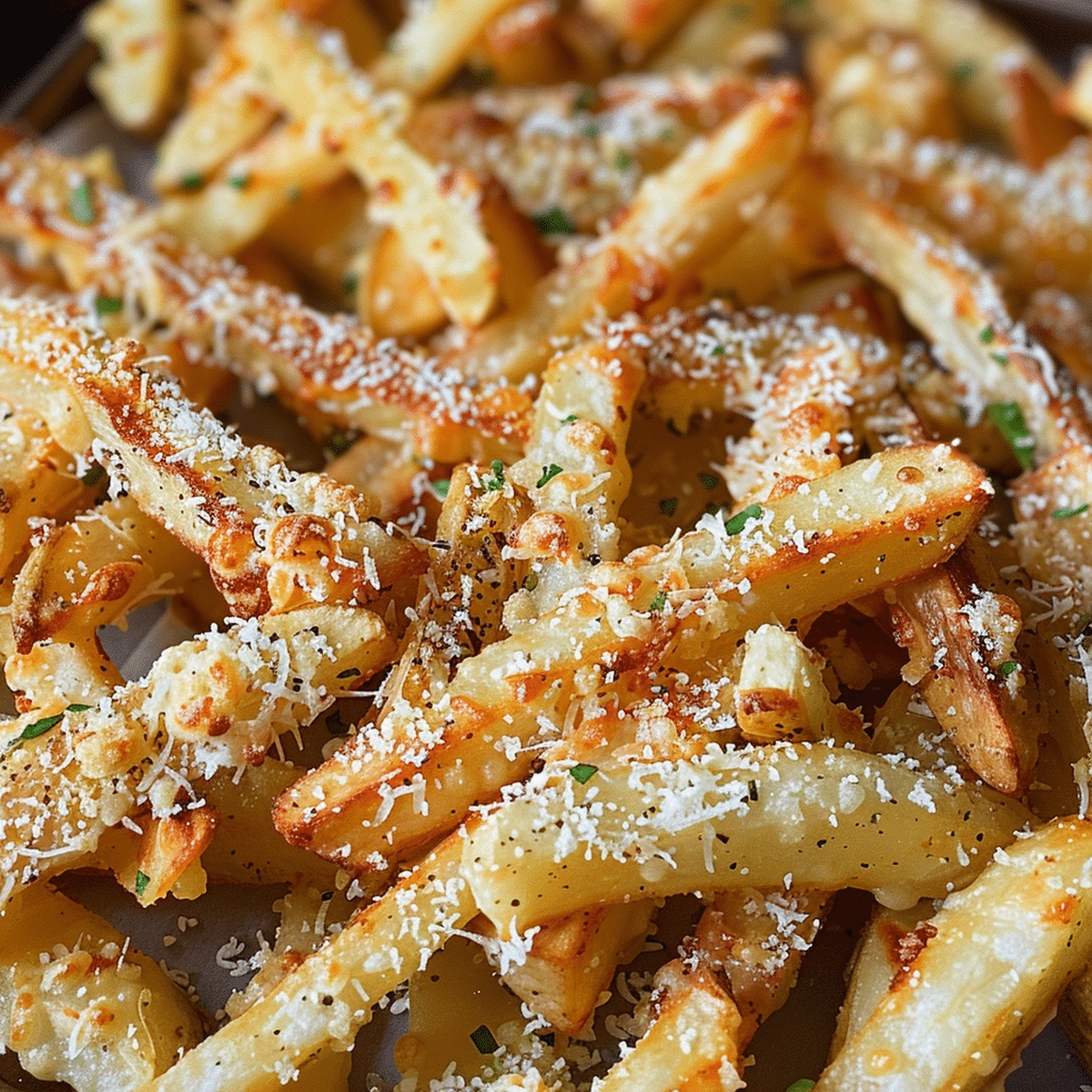 Crispy Garlic Parmesan Fries Recipe