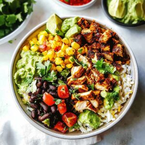 Hearty Chicken Burrito Bowls Recipe
