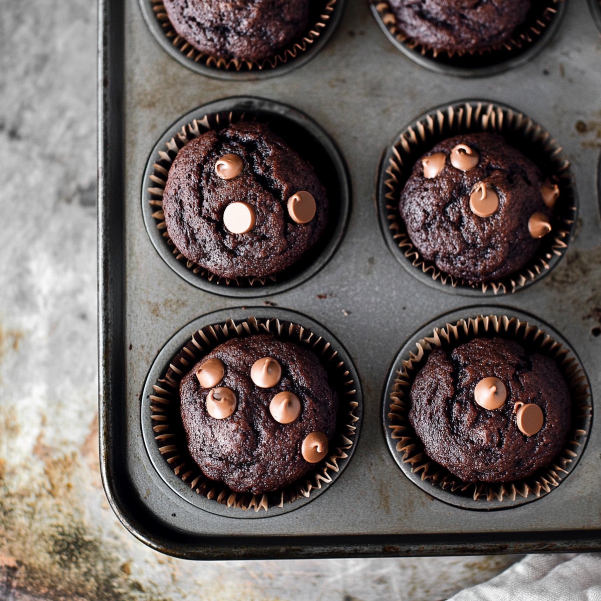 Double Chocolate Banana Muffins Recipe