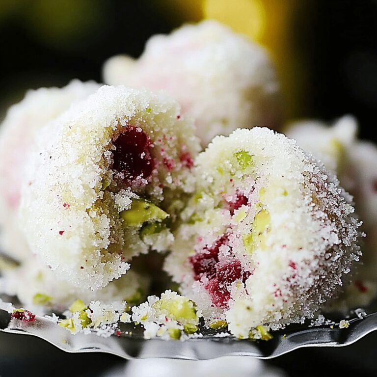 Festive Cherry Pistachio Snowballs Recipe