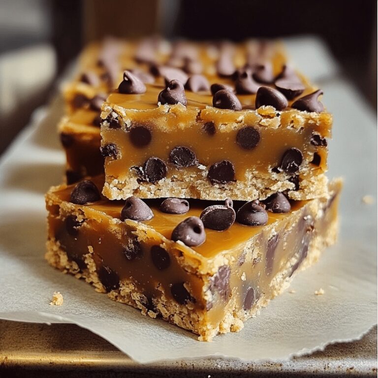 Dreamy Chocolate Chip Caramel Bars Recipe