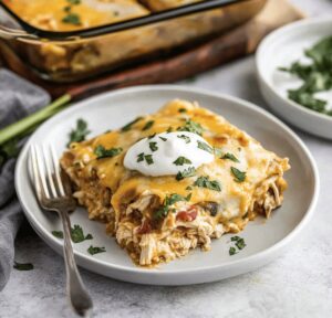Hearty Chicken Enchilada Casserole Recipe
