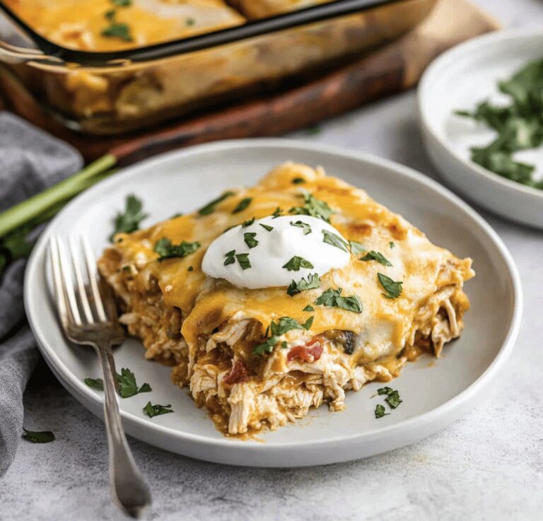 Hearty Chicken Enchilada Casserole Recipe