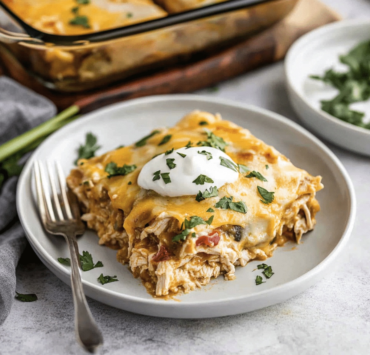 Hearty Chicken Enchilada Casserole Recipe