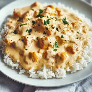 Creamy Smothered Chicken And Rice Recipe